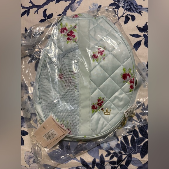 NWT Oliver Thomas Maxed Out Tennis Pickle 2 Sling Sky Blue Bouquet Floral - Picture 4 of 5